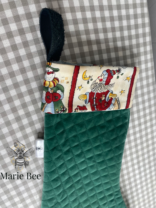 Bas de Noël bonhomme